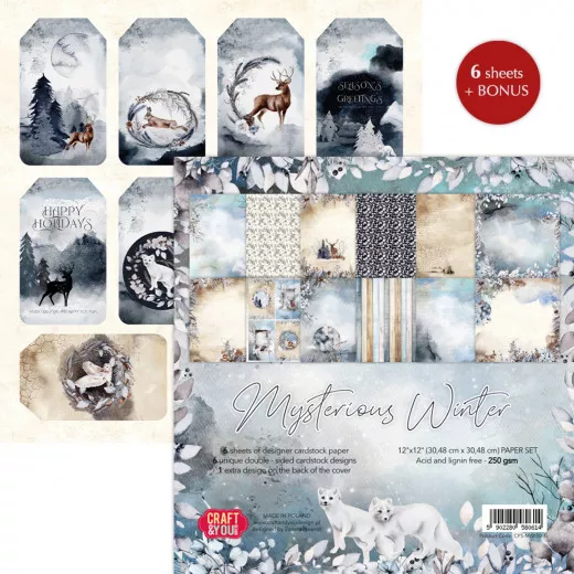 Mysterious Winter - 12x12 Paper Set (6 Bögen)