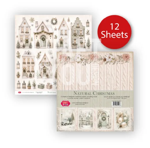 Natural Christmas - 12x12 Paper Set (12 Bögen)