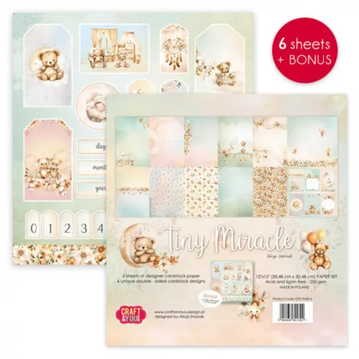 Tiny Miracles - 12x12 Paper Set (6 Bögen)