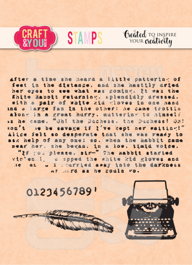 Craft and You - Clear Stamps - Typewriter