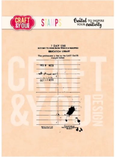 Craft and You - Clear Stamps - Vintage Paper