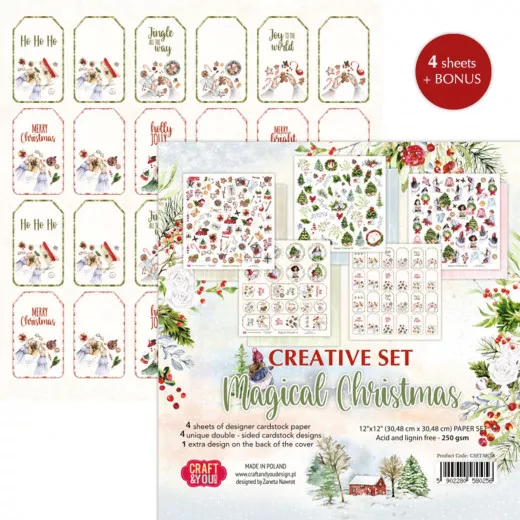 Magical Christmas - 12x12 Paper Set (4 Bögen)