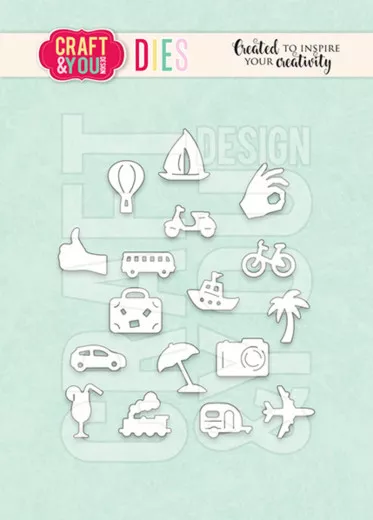 Craft and You - Cutting Dies - Travel Pictograms