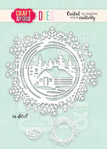 Craft and You - Cutting Dies - Snowflakes Frame