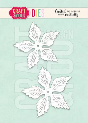 Craft and You - Cutting Dies - Magdas Poinsettia Big Flower