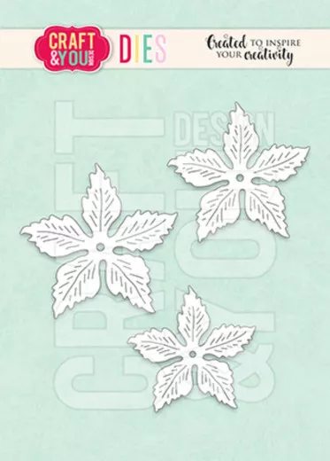 Craft and You - Cutting Dies - Magdas Poinsettia