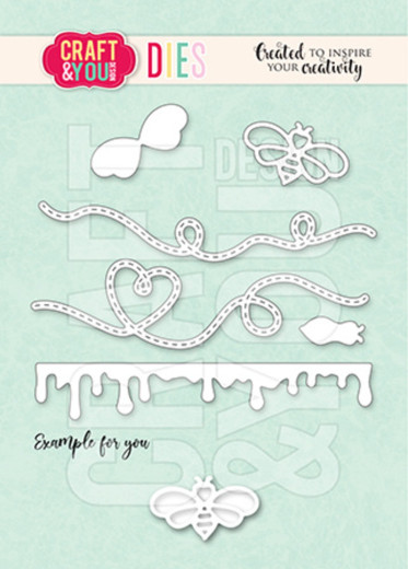 Craft and You - Cutting Dies - Bee Honey Set