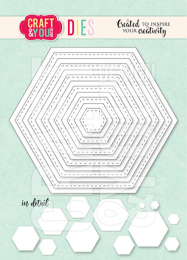 Craft and You - Cutting Dies - Hexagon Base Set