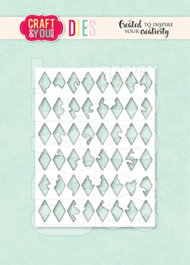 Craft and You - Cutting Dies - Rhombus Background