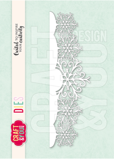 Craft and You - Cutting Dies - Snowflakes Border