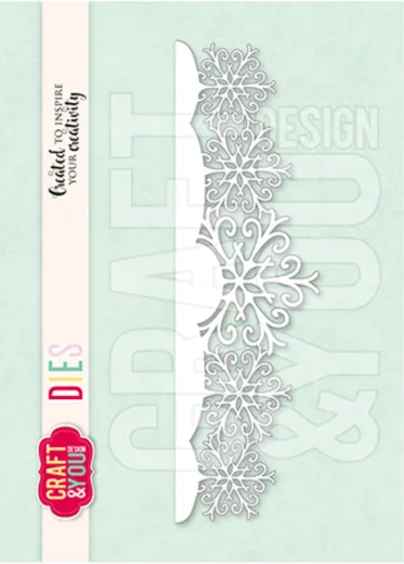 Craft and You - Cutting Dies - Snowflakes Border