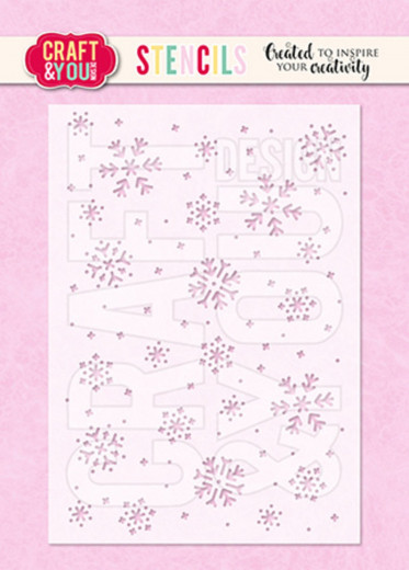 Craft and You - Stencil - Snowflakes