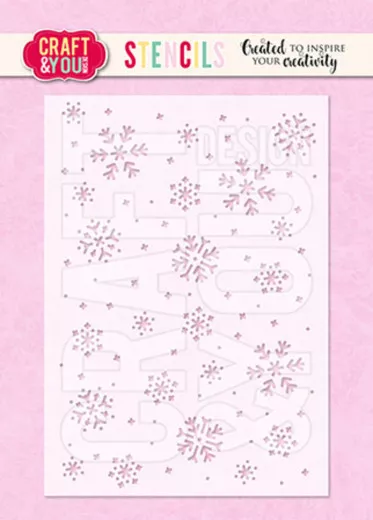 Craft and You - Stencil - Snowflakes