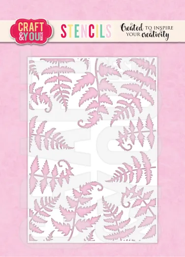 Craft and You - Stencil - Ferns