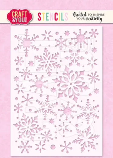 Craft and You - Stencil - Snowflakes 2