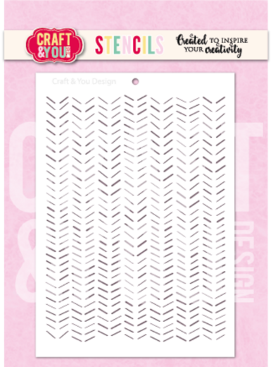 Craft and You - Stencil - Chevron Pattern