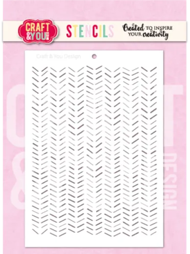 Craft and You - Stencil - Chevron Pattern