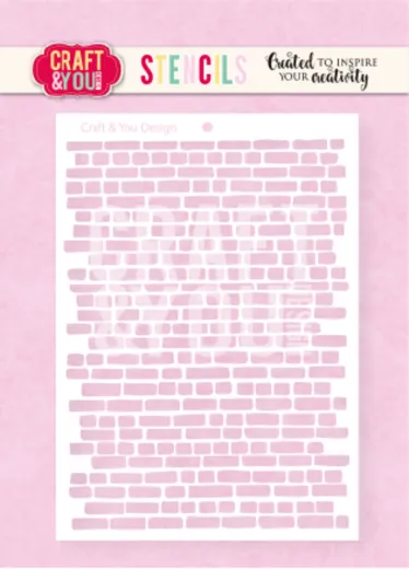 Craft and You - Stencil - Bricks
