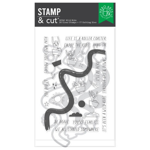 Hero Arts - Clear Stamps & Cutting Dies - What A Ride - Wild Ride