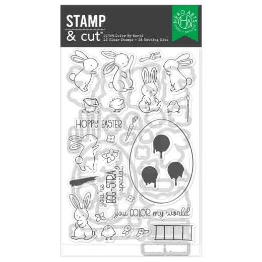 Hero Arts - Clear Stamps & Cutting Dies - Eggstra Special - Color My World