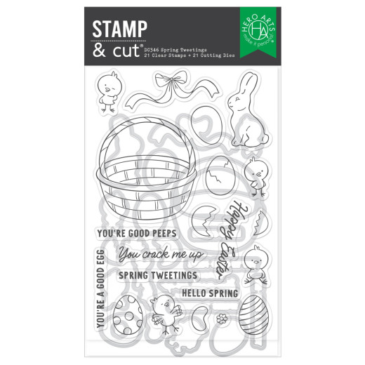 Hero Arts - Clear Stamps & Cutting Dies - Eggstra Special - Spring Tweetings