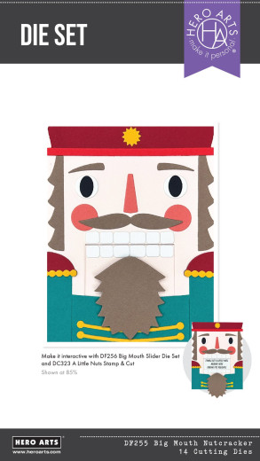 Hero Arts - Die Set - Crackin' Christmas - Big Mouth Nutcracker