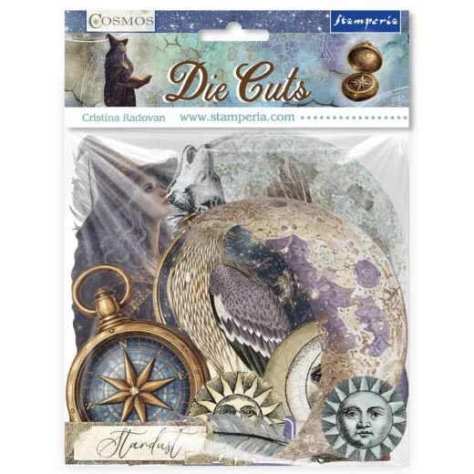 Stamperia Die-Cuts - Cosmos - Assorted - by Cristina Radovan