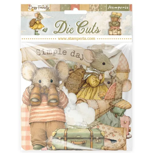 Stamperia Die Cuts - Cozy Family