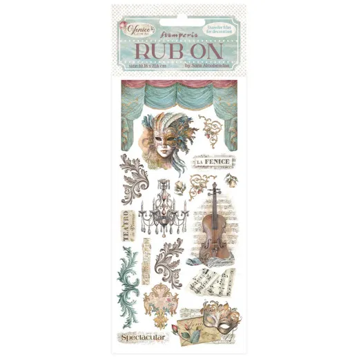 Stamperia Rub-on - Venice City of Art - Masks