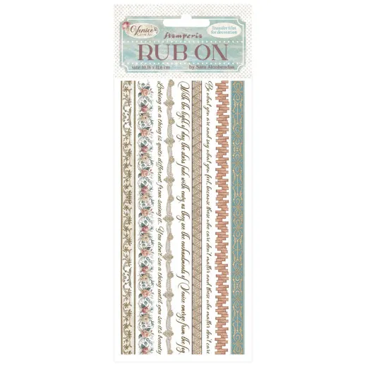 Stamperia Rub-on - Venice City of Art - Stripes