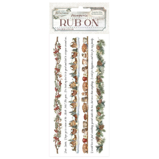 Stamperia Rub-on - The Owl's House - Stripes