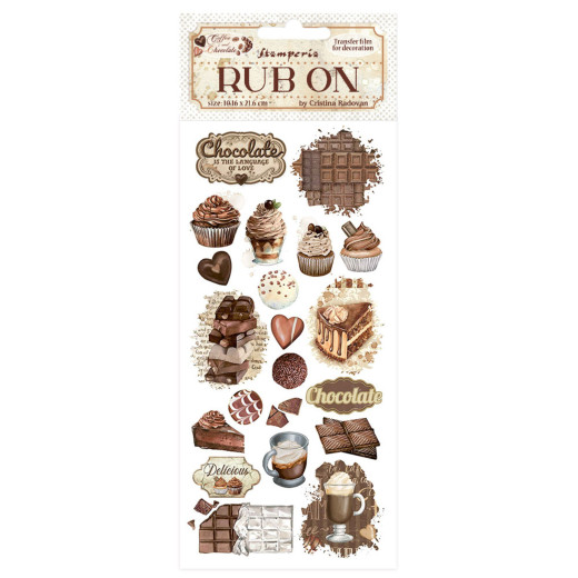 Stamperia Rub-on - Coffee and Chocolate - Vintage Sweet Moments