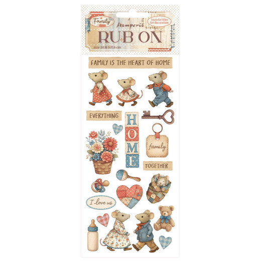 Stamperia Rub-on - Family - Home