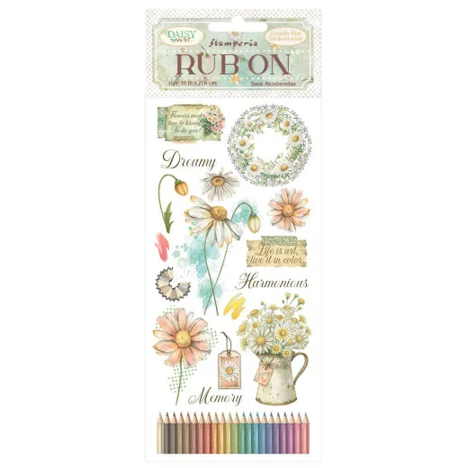 Stamperia Rub-on - Daisy Art - Harmonious