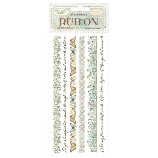 Stamperia Rub-on - Daisy Art - Stripes