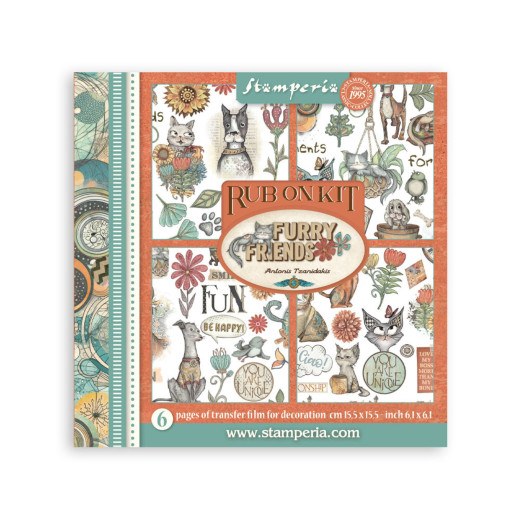 Stamperia - Rub-on Assortment - Furry Friends