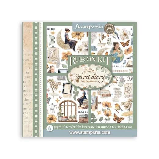 Stamperia - Rub-on Assortment - Secret Diary