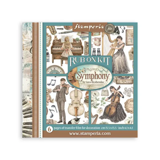 Stamperia - Rub-on Assortment - Symphony by Sara Alcobendas