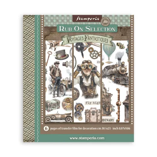 Stamperia - Rub-on Assortment - Voyages Fantastiques