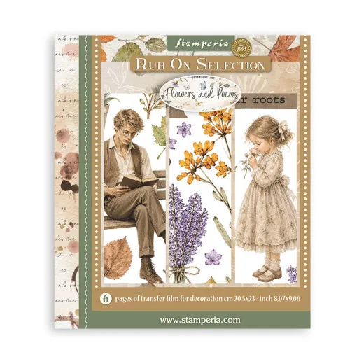 Stamperia - Rub-on Assortment - Flowers and Poems