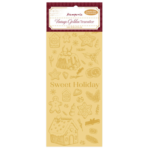 Stamperia - Vintage Golden Transfer - Sweet Holiday