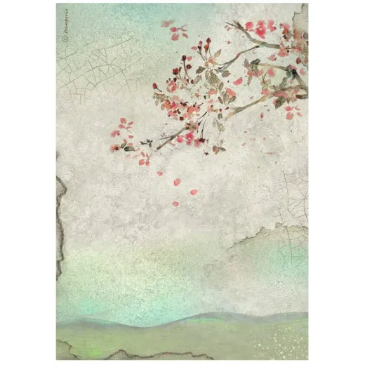 Stamperia Rice Paper - House of Roses - Branch