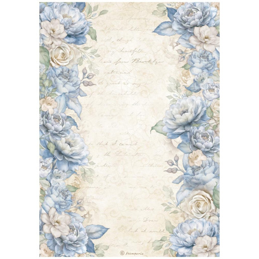 Stamperia Rice Paper - Timeless - Floral Borders