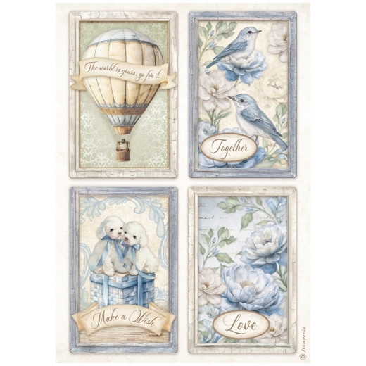 Stamperia Rice Paper - Timeless - 4 Cards
