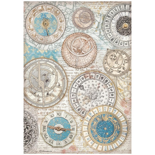 Stamperia Rice Paper - Venice City of Art - Zodiac