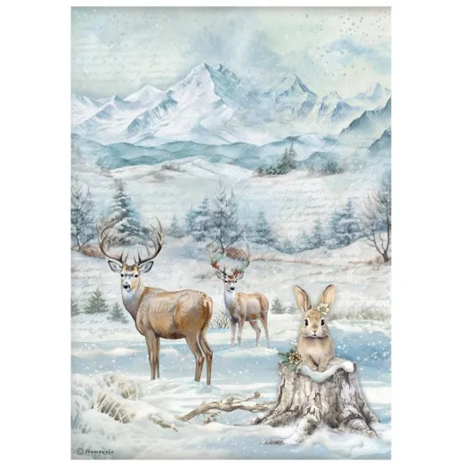 Stamperia Rice Paper - The Owl's House - Wildlife