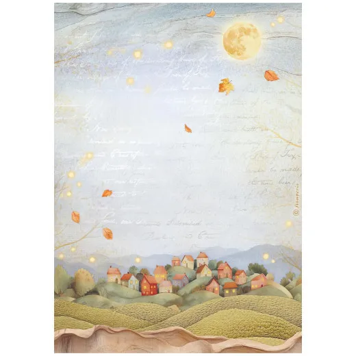 Stamperia Rice Paper - Whispering Woods - Hills