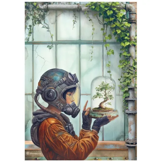 Stamperia Rice Paper - A New Beginning - Terrarium