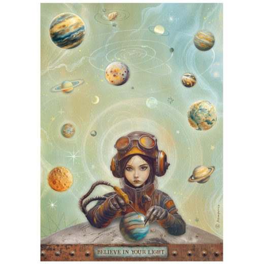 Stamperia Rice Paper - A New Beginning - Believe in Your Light