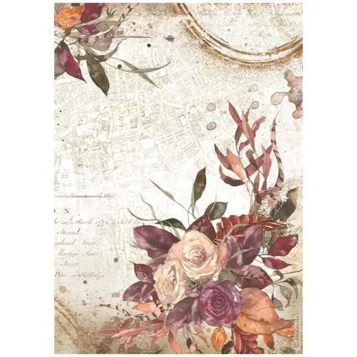 Stamperia Rice Paper - Our Way - Bouquet